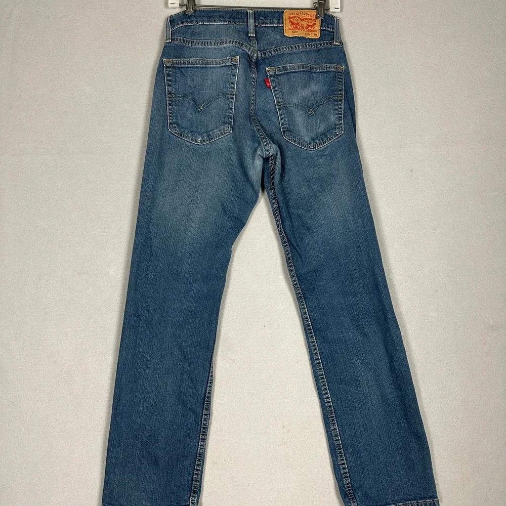 Levis 559 Jeans Mens 30X30 Blue Relaxed Straight Fit Distressed 5-Pocket Denim